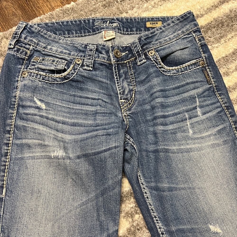 Womens Silver Jeans Eden Flare Size W28/L33